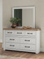 Savonport Queen Panel Bed with Storage. Dresser, Mirror and Nightstand