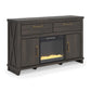 Brazen Valley 60" TV Stand with Electric Fireplace