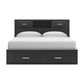 Stabotta King Bookcase Storage Bed