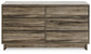 Shallifer Six Drawer Dresser