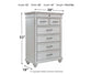 Kanwyn King Panel Bed with Storage with Mirrored Dresser and Chest