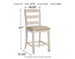 Skempton Counter Height Dining Table and 4 Barstools