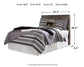 Derekson Full Panel Headboard with Mirrored Dresser, Chest and 2 Nightstands