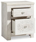 Paxberry Queen Panel Bed with Mirrored Dresser and 2 Nightstands