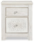 Paxberry Queen Panel Bed with Mirrored Dresser and 2 Nightstands