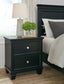 Lanolee King Panel Bed with Mirrored Dresser, Chest and 2 Nightstands
