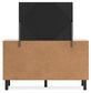 Vessalli King Panel Headboard with Mirrored Dresser and Chest