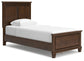 Danabrin Twin Panel Bed with Mirrored Dresser and Nightstand