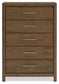 Cabalynn Queen Upholstered Bed with Mirrored Dresser, Chest and 2 Nightstands