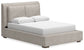 Cabalynn Queen Upholstered Bed with Mirrored Dresser, Chest and 2 Nightstands
